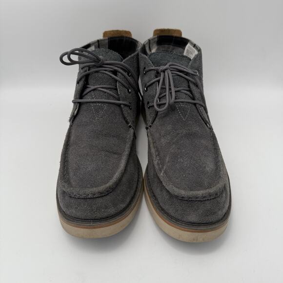 Toms Navi Moc Chukka Boots Mens Size 11 Gray Suede Leather Casual Lace Up Ankle main image 8